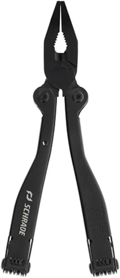 Schrade Delta Class Tough Tool with Stainless Steel 20 Piece Tough Multi-Tool with Can Opener, Pliers, Screwdrivers and Sheath for Outdoor Survival, Camping and EDC