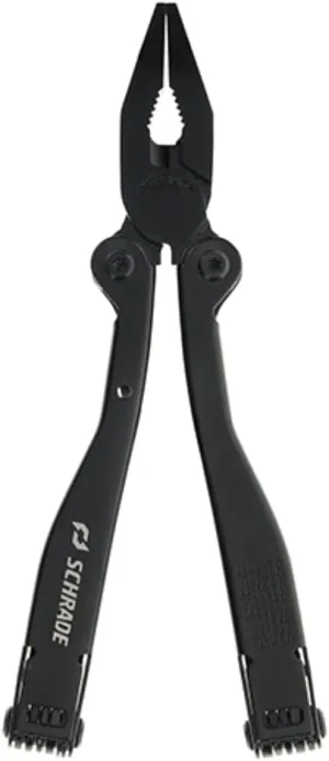 Schrade Delta Class Tough Tool with Stainless Steel 20 Piece Tough Multi-Tool with Can Opener, Pliers, Screwdrivers and Sheath for Outdoor Survival, Camping and EDC