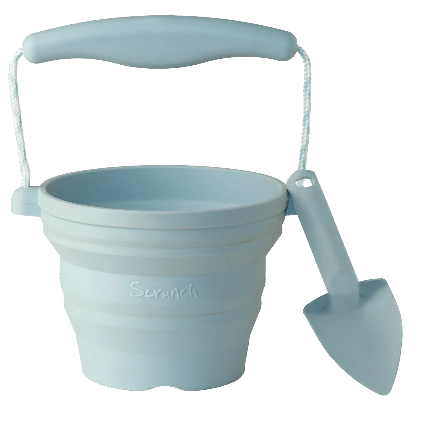 Scrunch Seedling Pot & Trowels Duck Egg Blue