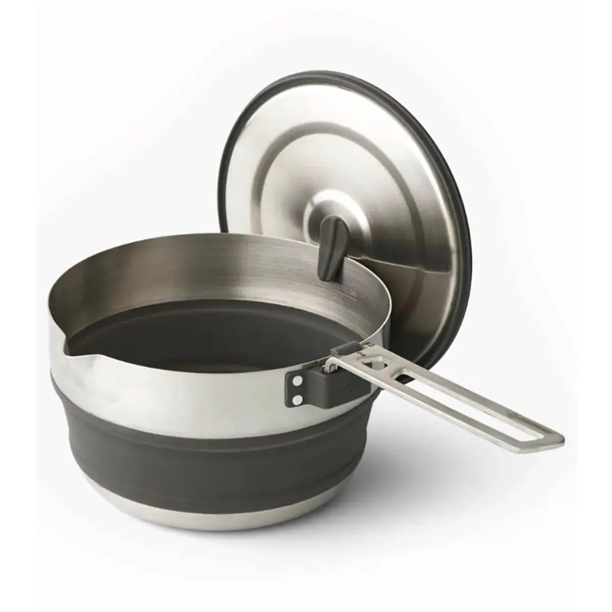 Sea To Summit Detour Stainless Steel Collapsible 1.8L Pouring Pot - Black
