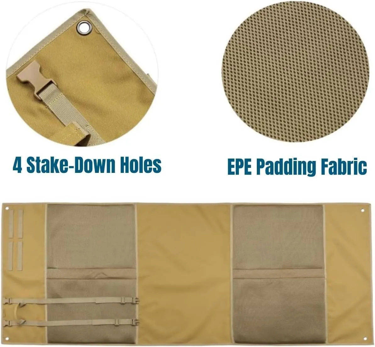 Shooting Pad Upgrade Blanket Padded Resting Outdoor Roll-up Oxford Cloth Non-Slip Lightweight Waterproof Heavy Duty Hunting Mat(200x74cm)