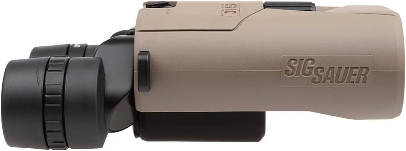 SIG SAUER Zulu6 FDE HDX OIS 12X42mm Waterproof Fog-Proof Portable Roof Prism Binocular with Image Stabilization (SOZ6WP12)