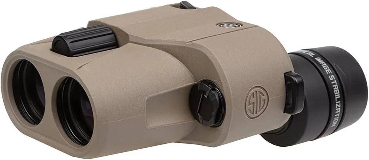 SIG SAUER Zulu6 FDE HDX OIS 16X42mm Waterproof Fog-Proof Portable Roof Prism Binocular with Image Stabilization (SOZ6WP16)