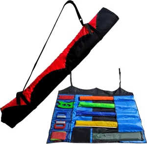 Simxkai Large Stunt Kite Bag, Quad Line Flying Kite Bag for Adults Outdoor Long Storage Bag