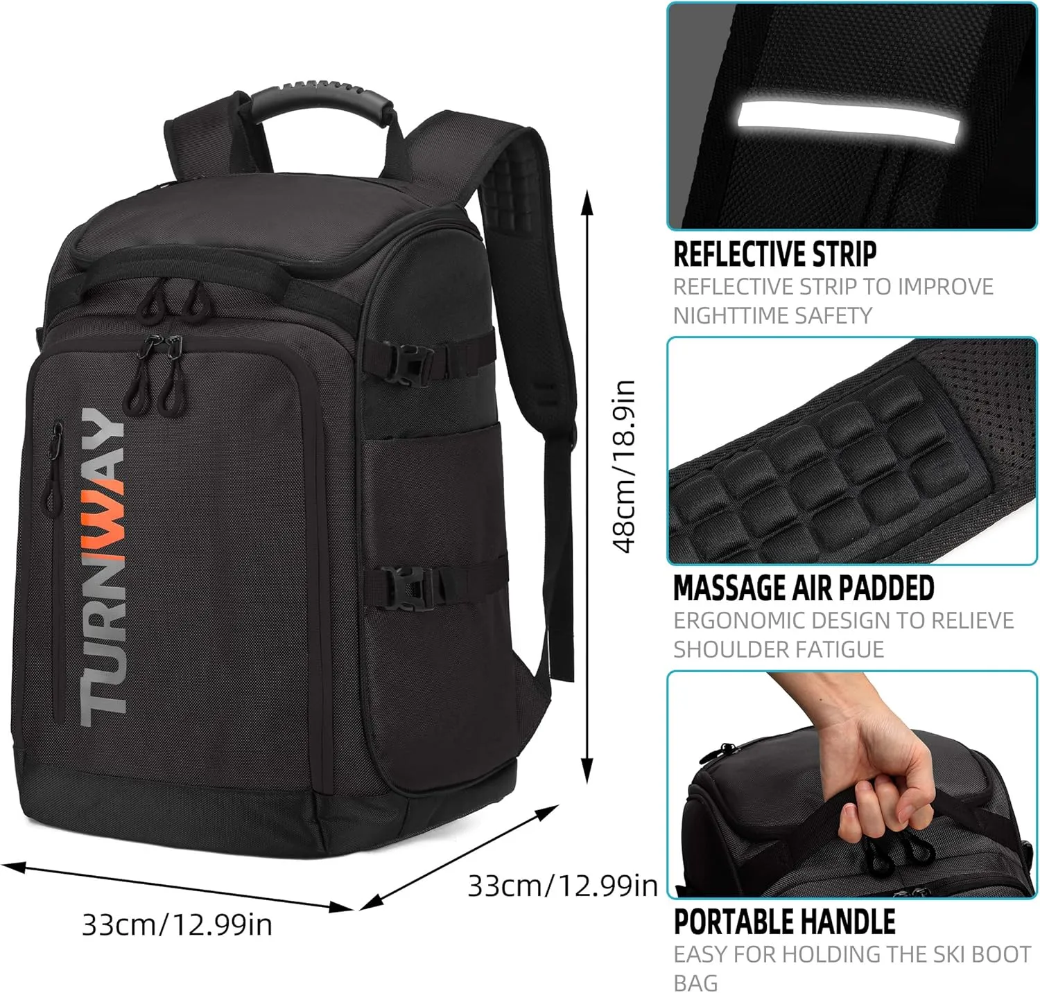 Ski/Snowboard Boot Bag/Skating Bag | Excellent for Store and Transport Gear, Jacket, Helmet, Goggles, Gloves & Accessories