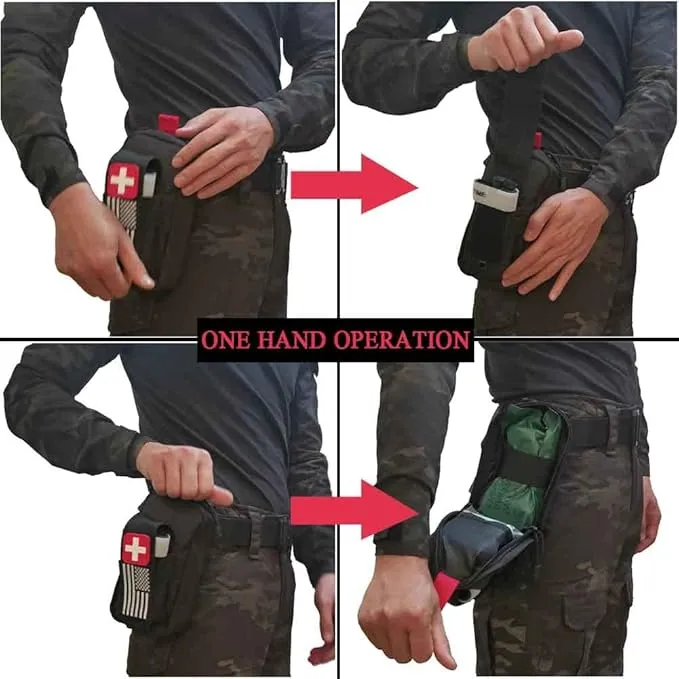 Small Ifak Trauma Kit for Duty Belt, Laser Cut Ifak Med Trauma Kit, Molle Tactical Emergency First Aid Kit Refill Supplies Insert