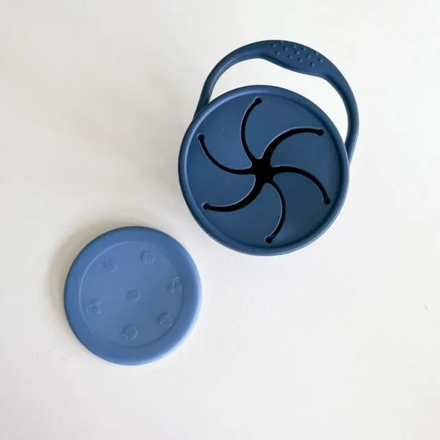 Snack Cup | Collapsible Snack Pot | Blue
