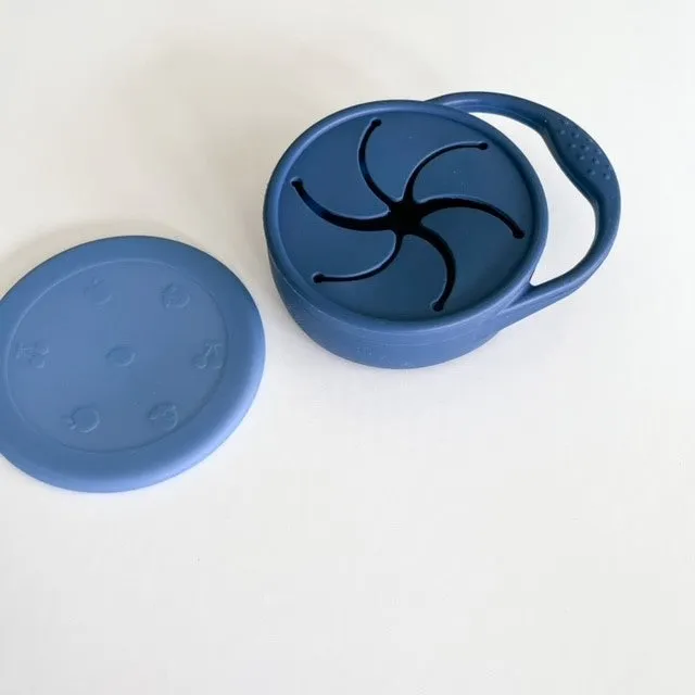 Snack Cup | Collapsible Snack Pot | Blue