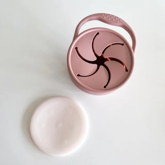 Snack Cup | Collapsible Snack Pot | Blush
