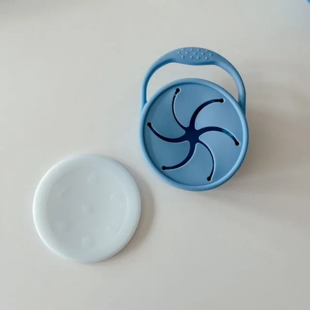 Snack Cup | Collapsible Snack Pot | Bright Blue