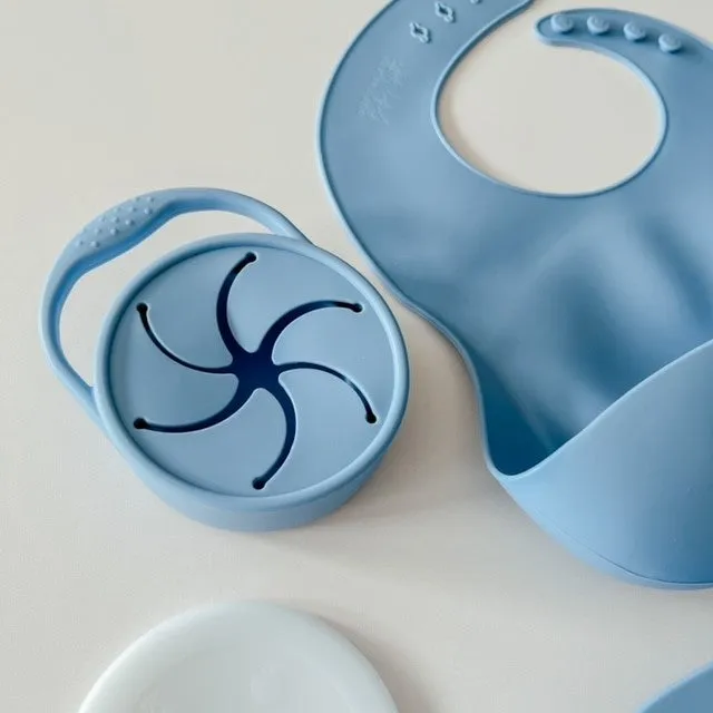 Snack Cup | Collapsible Snack Pot | Bright Blue