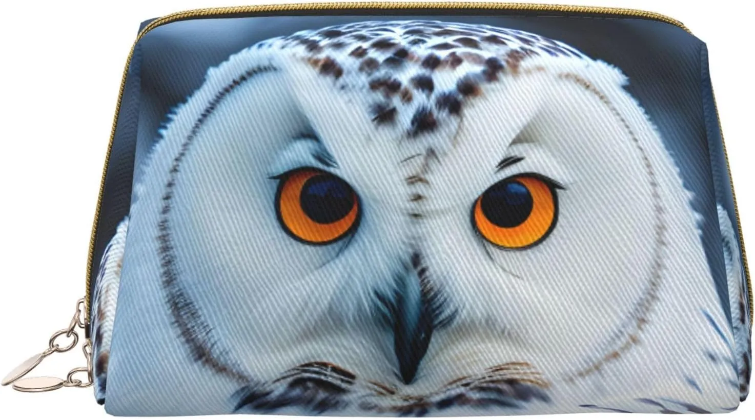 Snowy Owl Eyes Toiletry Pouch, Travel-Friendly Makeup Organizer For Makeup Brushes, Lipsticks