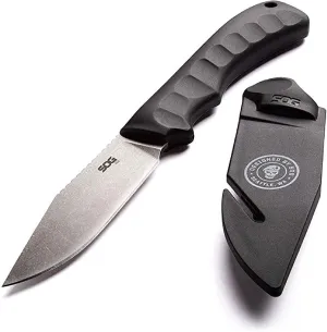 SOG Fixed Blade Knife With Sheath - Ace Field Survival Knife, Hunting and Camping Tool With 3.8 Inch Full Tang Blade