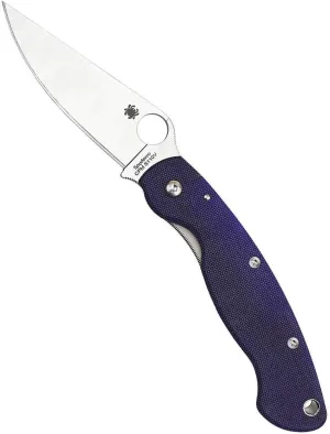 Spyderco Military Model Signature USA-Made Knife with 4" Premium Stainless Steel Blade and Durable G-10 Handle - PlainEdge - C36