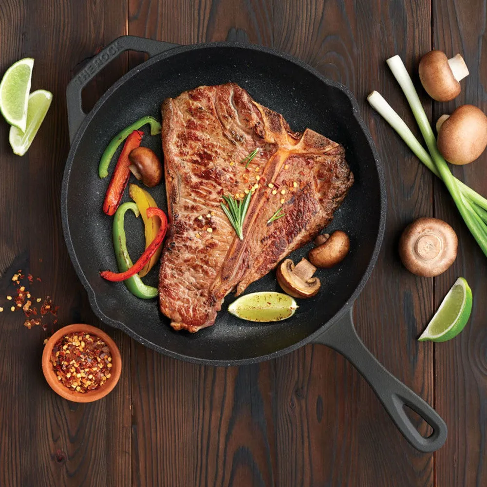 STARFRIT 032223 The Rock Cast Iron 10" (26cm) Skillet