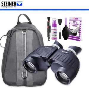 Steiner 7x50 Commander Binoculars With Padded Backpack AND Cleaning Kit