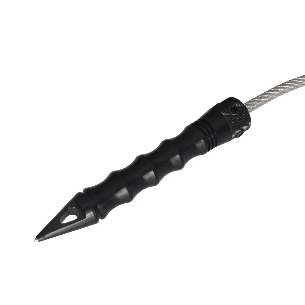 Stinger Tactical Whip Emergency Tool Self Defense Aluminum Anti Skid Glass Breaker Emergency Hammer Survival Kit