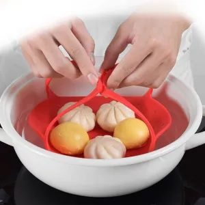 STOBAZA Silicone Basket, Foldable Silicone Insert for Cooking Pot, Versatile and , Dishwasher Safe, Heat Resistant up to 428F