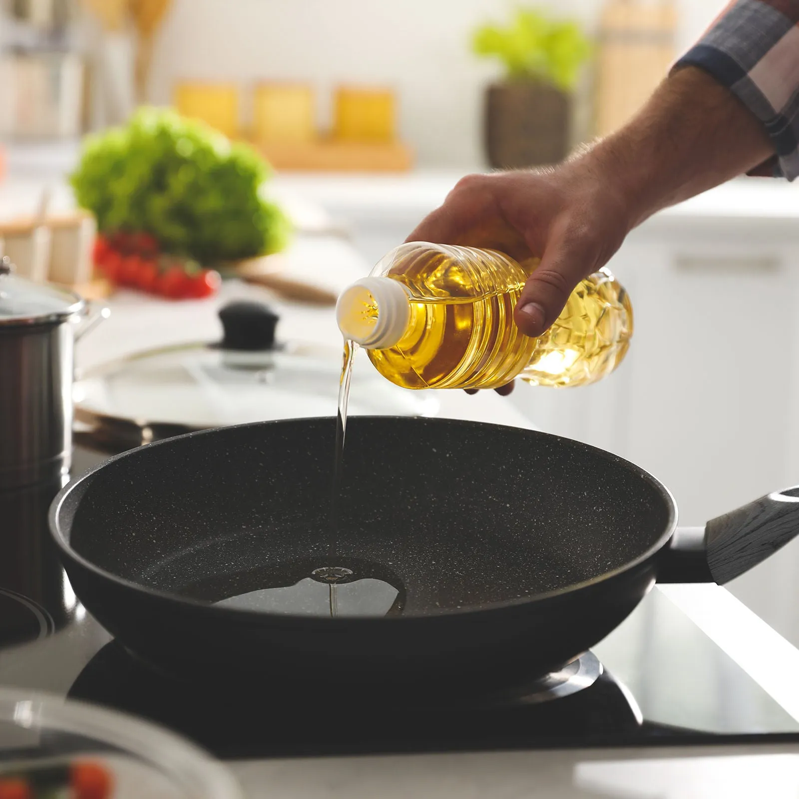 Stone Chef Forged Frying Pan Cookware Kitchen Fry Pan Grey Handle - 28cm