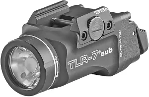 Streamlight 69402 TLR-7 X sub 500-Lumen Tactical Weapon Light Designed Exclusively and Solely for Select 1913 Short Railed Subcompact Handguns, Includes Mounting Kit and Keys, Black