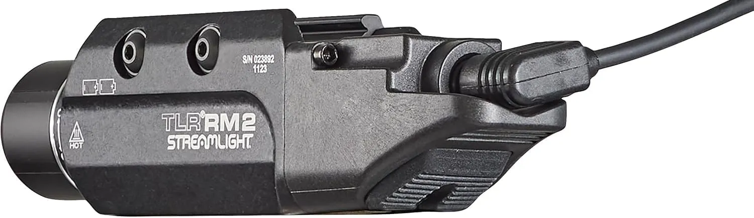 Streamlight 69451 TLR RM 2 1000-Lumen Rail Mounted Tactical Light with Key Kit and Two (2) CR123A Batteries, Black