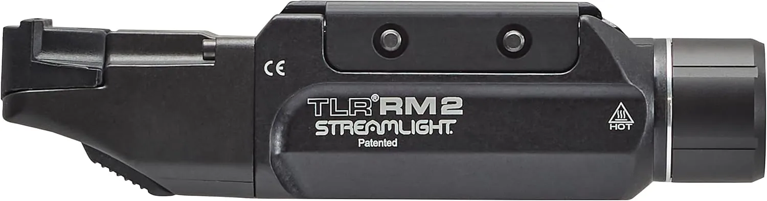 Streamlight 69451 TLR RM 2 1000-Lumen Rail Mounted Tactical Light with Key Kit and Two (2) CR123A Batteries, Black