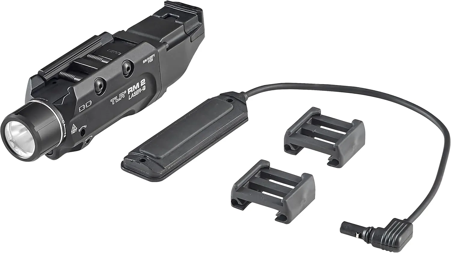 Streamlight 69453 TLR RM 2 G 1000-Lumen Rail-Mounted Tactical Weapon Light with Integrated Green Aiming Laser, Remote Pressure Switch, and Key Kit, Black