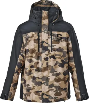 Striker Men's Denali Durable Breathable Waterproof Outdoor Fishing Insulated Rain Jacket w/Adjustable Hood & Reflective Hits
