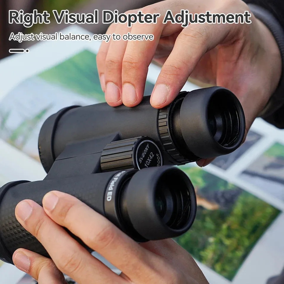 SVBONY SA205 8X42/10X42 ED Binoculars – Waterproof, Flat-Field Optics for Birdwatching & Stargazing