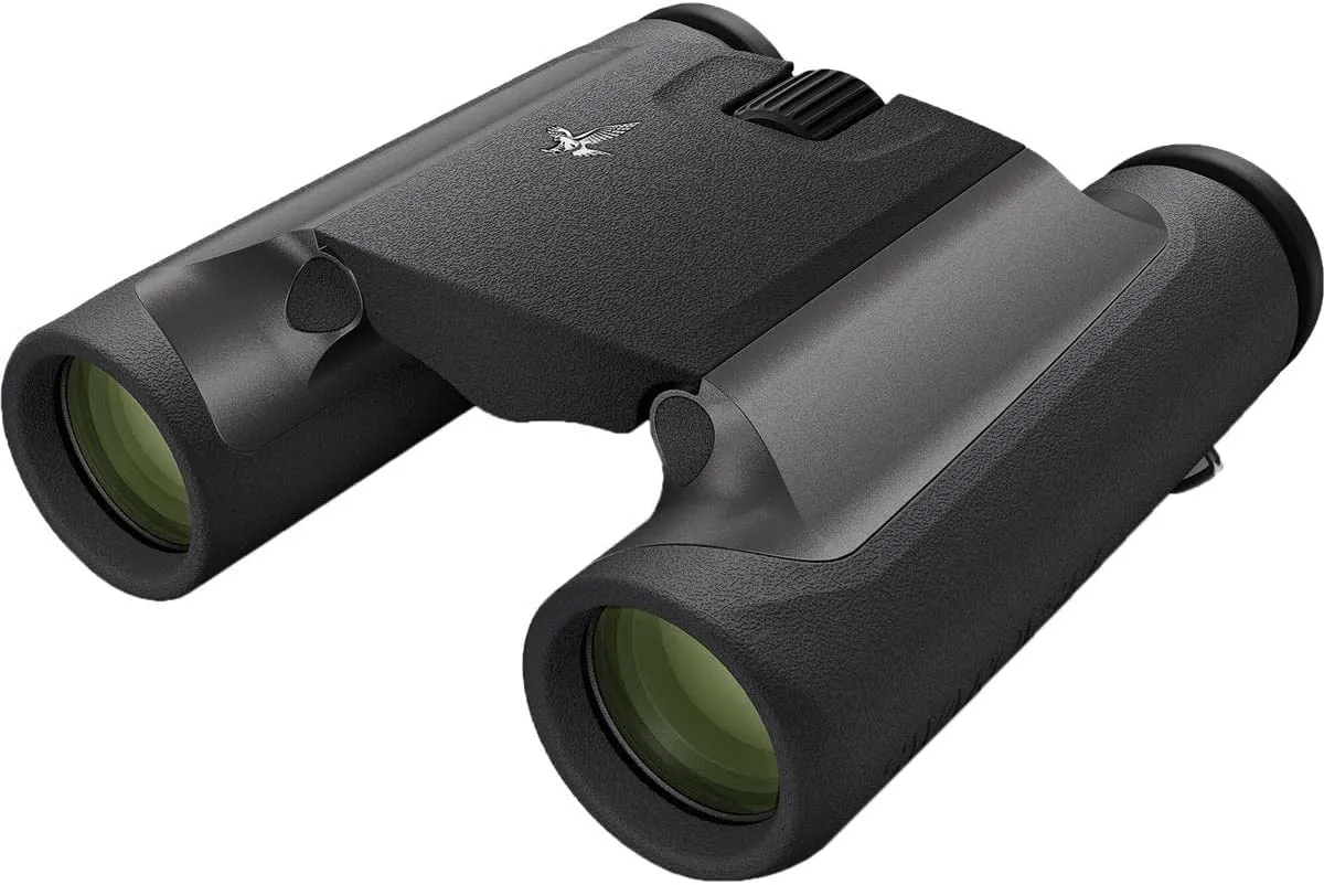 SWAROVSKI Optik 10x25 CL Pocket Binoculars with Rugged and Dustproof Design (Anthracite, Mountain Field Bag)