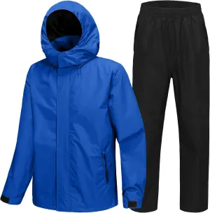 SWISSWELL Golf Rain Gear Suit for Men Waterproof Lightweight Windbreaker Rain Jacket and Pants Breathable for Golf Ourdoors