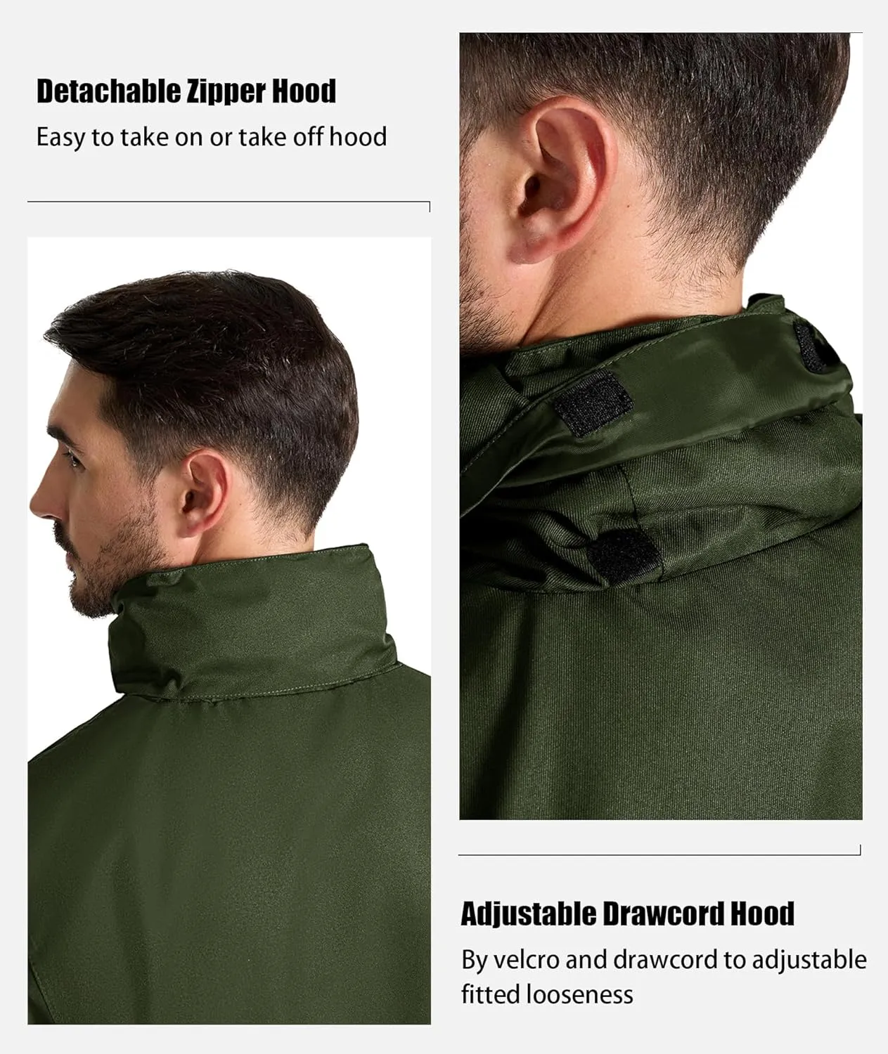 SWISSWELL Golf Rain Suits for Men Waterproof Golf Rain Gear Lightweight Windbreaker Jacket and Pants for Outdoors Work