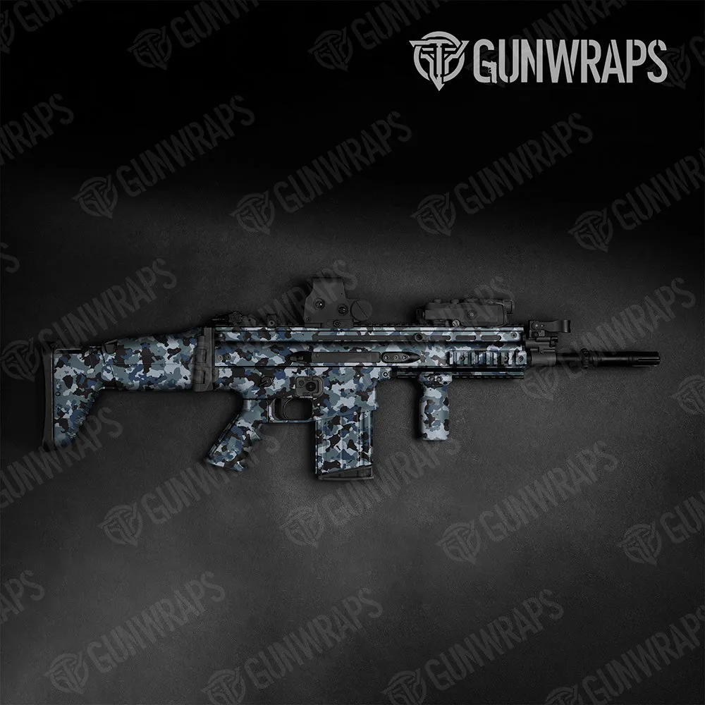 Tactical Cumulus Navy Camo Gun Skin Vinyl Wrap