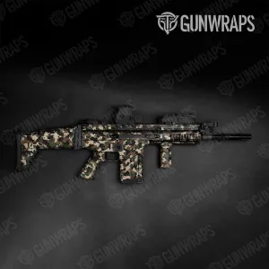 Tactical Cumulus Woodland Camo Gun Skin Vinyl Wrap