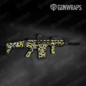 Tactical Cumulus Yellow Tiger Camo Gun Skin Vinyl Wrap