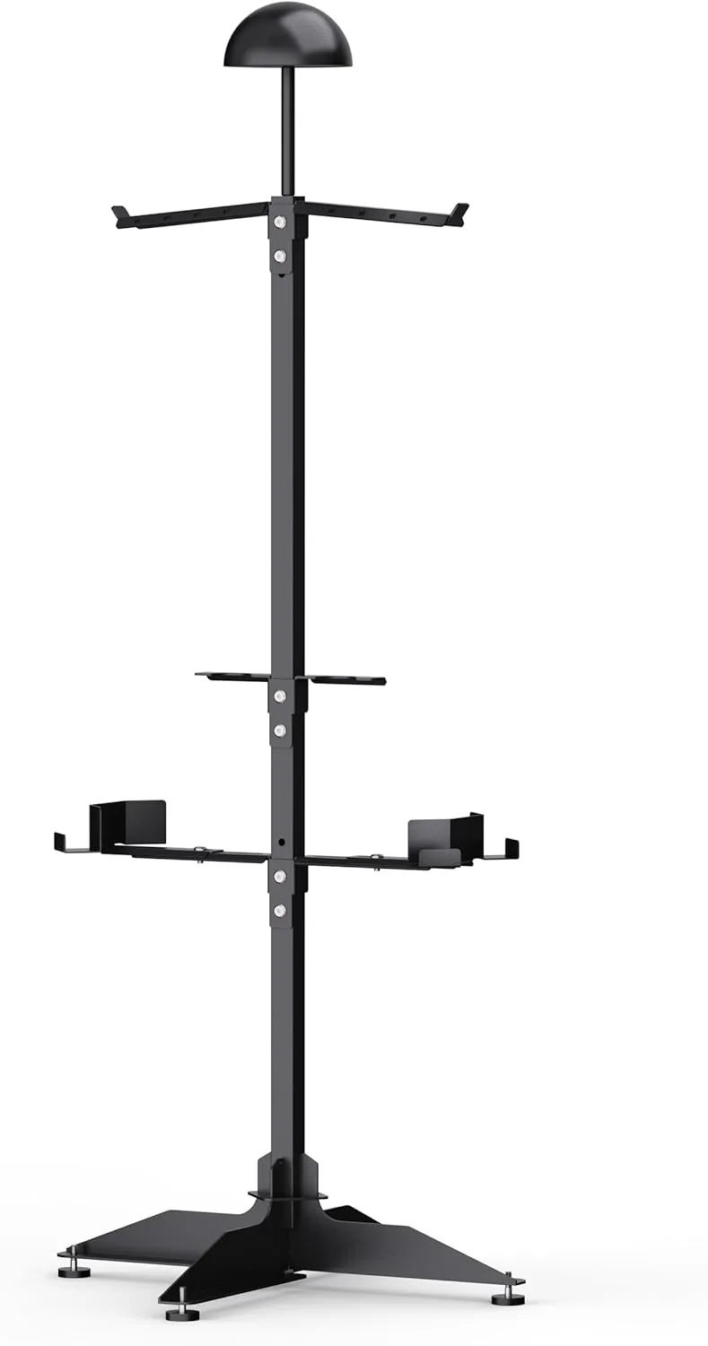 Tactical Gear Stand, Heavy Duty Tactical Gear Support Stand Helmet Vest Belt Rack, Tactical Vest Stand, Hold Up to 85 lbs