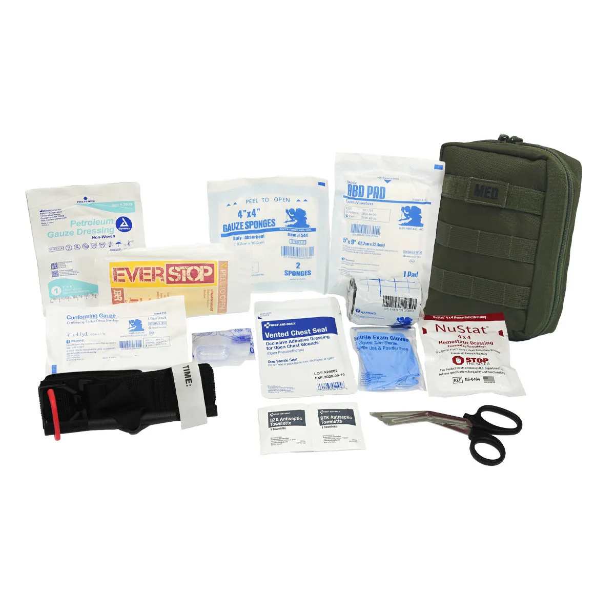Tactical IFAK Advanced Kit with Bleeding Control - Olive Drab