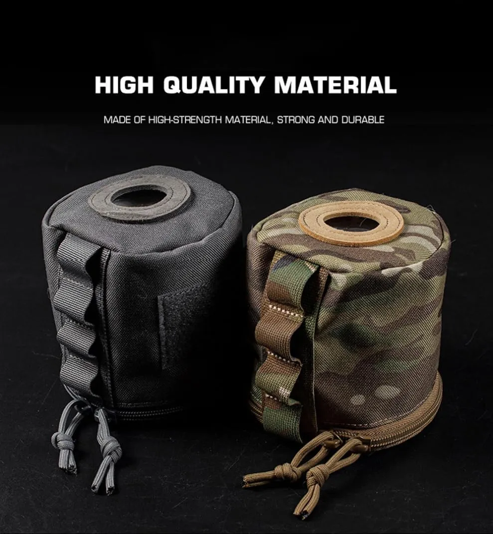 Tactical Molle Round Tissue Case Multifunctional Storage Bag Camping Picnic Tissue Protect Cover Military Fan Equipment
