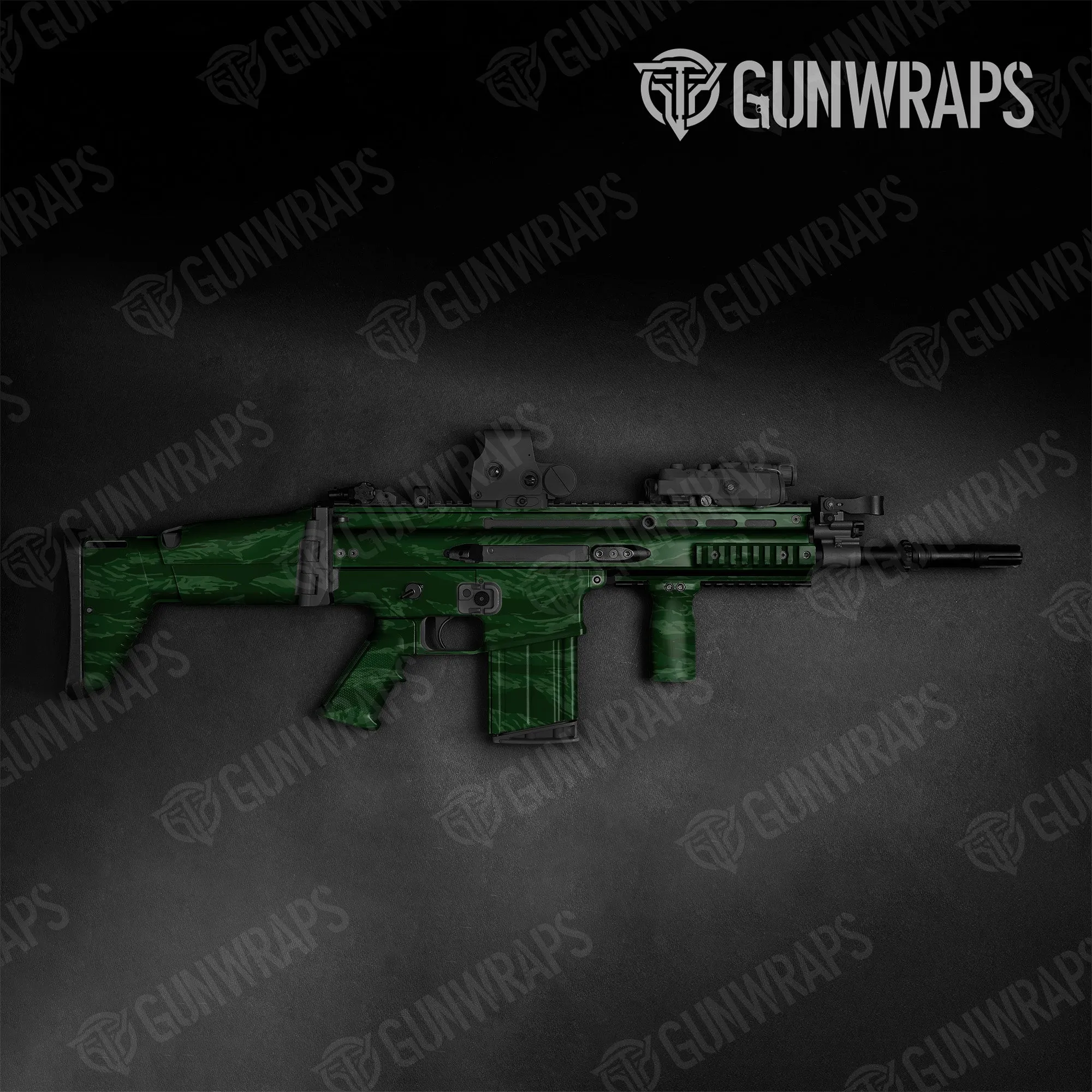 Tactical Vietnam Tiger Stripe Elite Green Camo Gun Skin Vinyl Wrap