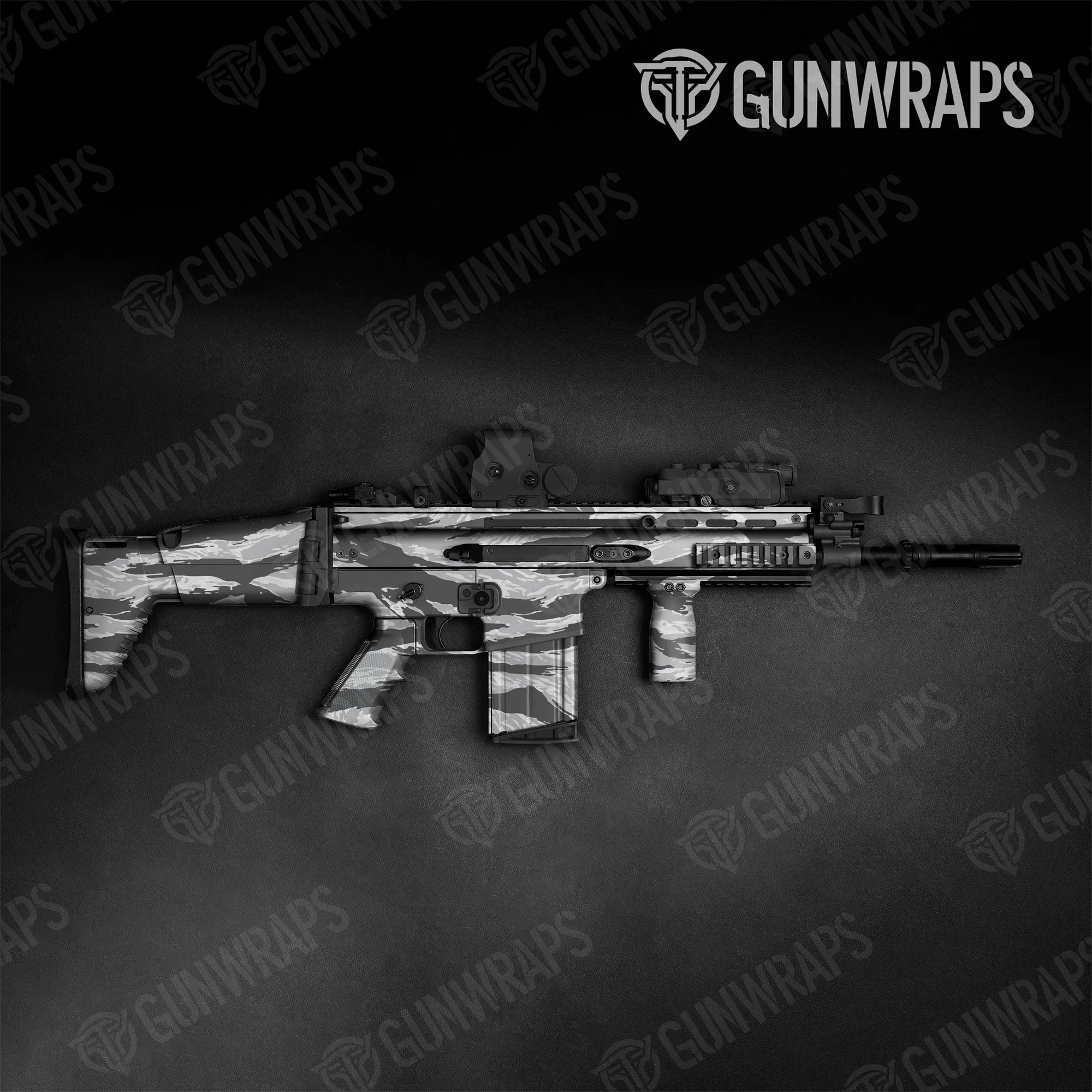 Tactical Vietnam Tiger Stripe Snow Camo Gun Skin Vinyl Wrap