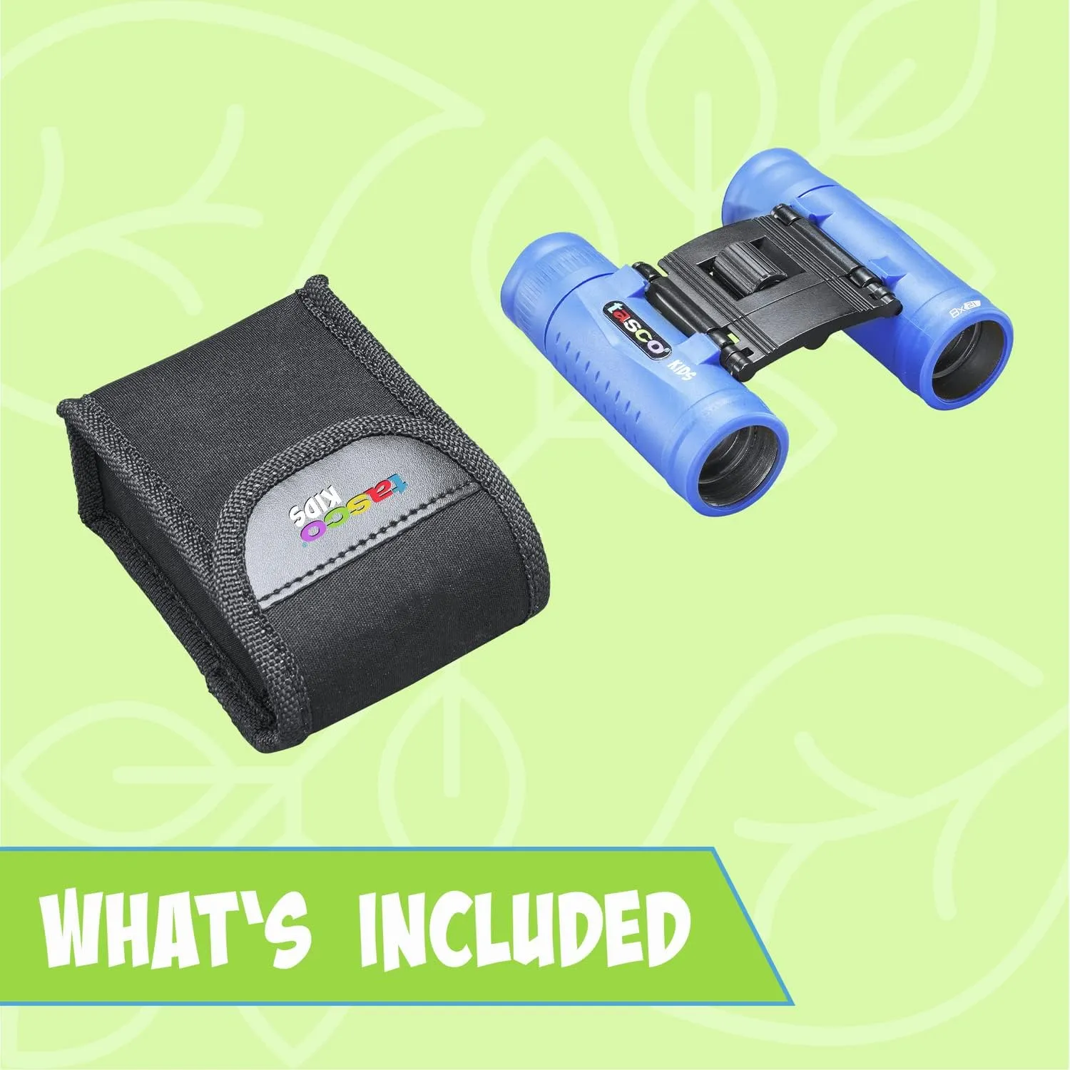 Tasco Kids Binoculars 8x21, Compact Binoculars for Kids Ages 3-12, Great for Adventures, Hiking, Camping, Travel, Bird Watching