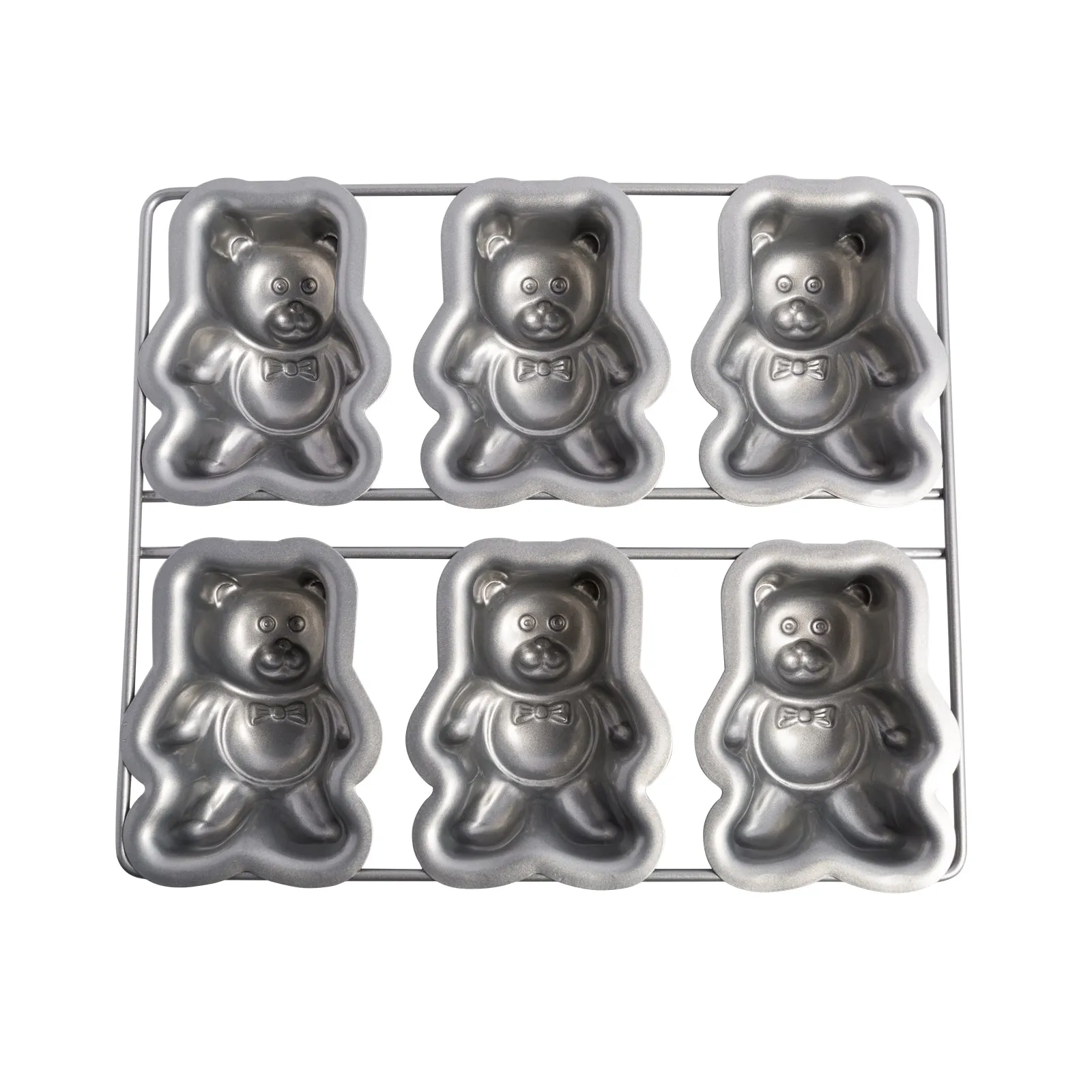 teddy bears mini cake pan 6 bears