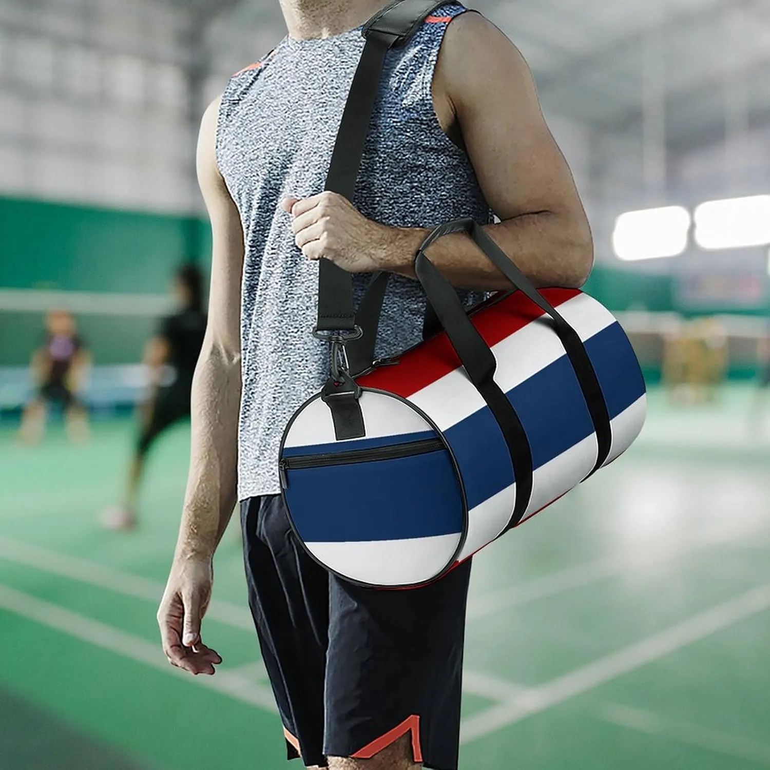 Thailand Flag Gym Duffle Bag for Boys Girls with Wet Pocket Sports Weekender Travel Carry On