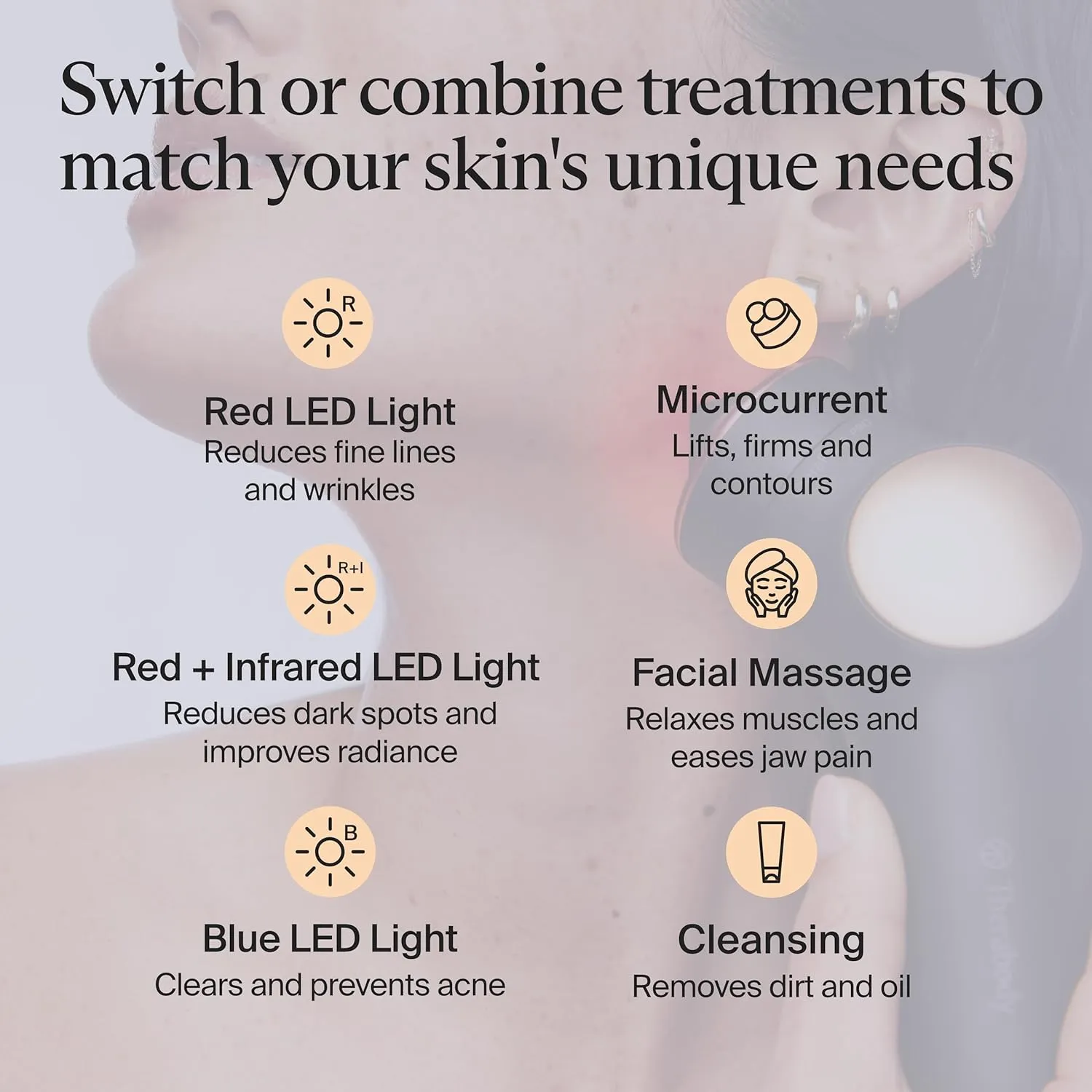 Therabody TheraFace PRO - Microcurrent Facial Device, 8-in-1 Compact Face Massager & Facial Sculpting Tool with Light Therapy for Skin Tightening, Anti Wrinkle, Anti Aging & Skin Care (Black)