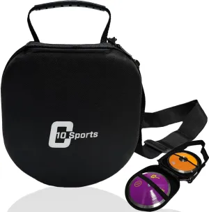 Throw Discus Bag with Handy Strap and Shoulder Strap, Compatiple with 2pcs of 1KG Discus or 1pcs of 1.6KG Discus