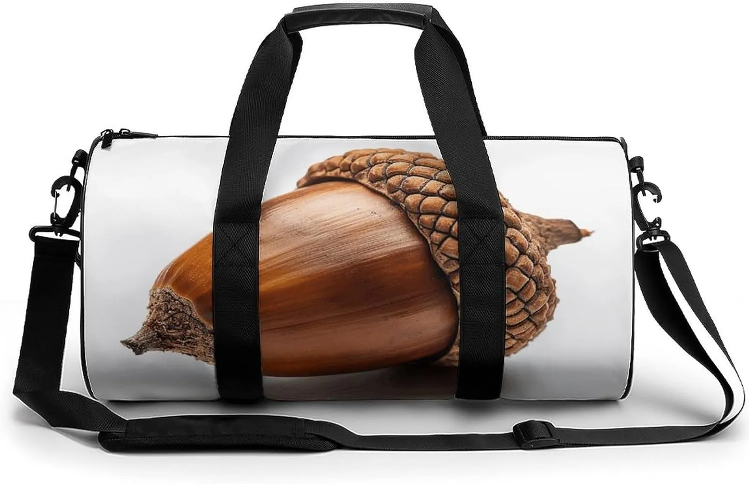 Travel Duffel Bag for Men And Women,Real Acorn Images Waterproof Sports Fitness Bag Portable Travel Duffel Bag