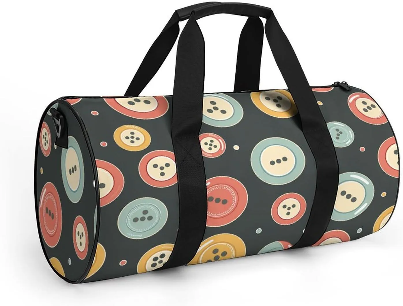Travel Duffel Bag for Men And Women,Retro Color Pattern Waterproof Sports Fitness Bag Portable Travel Duffel Bag