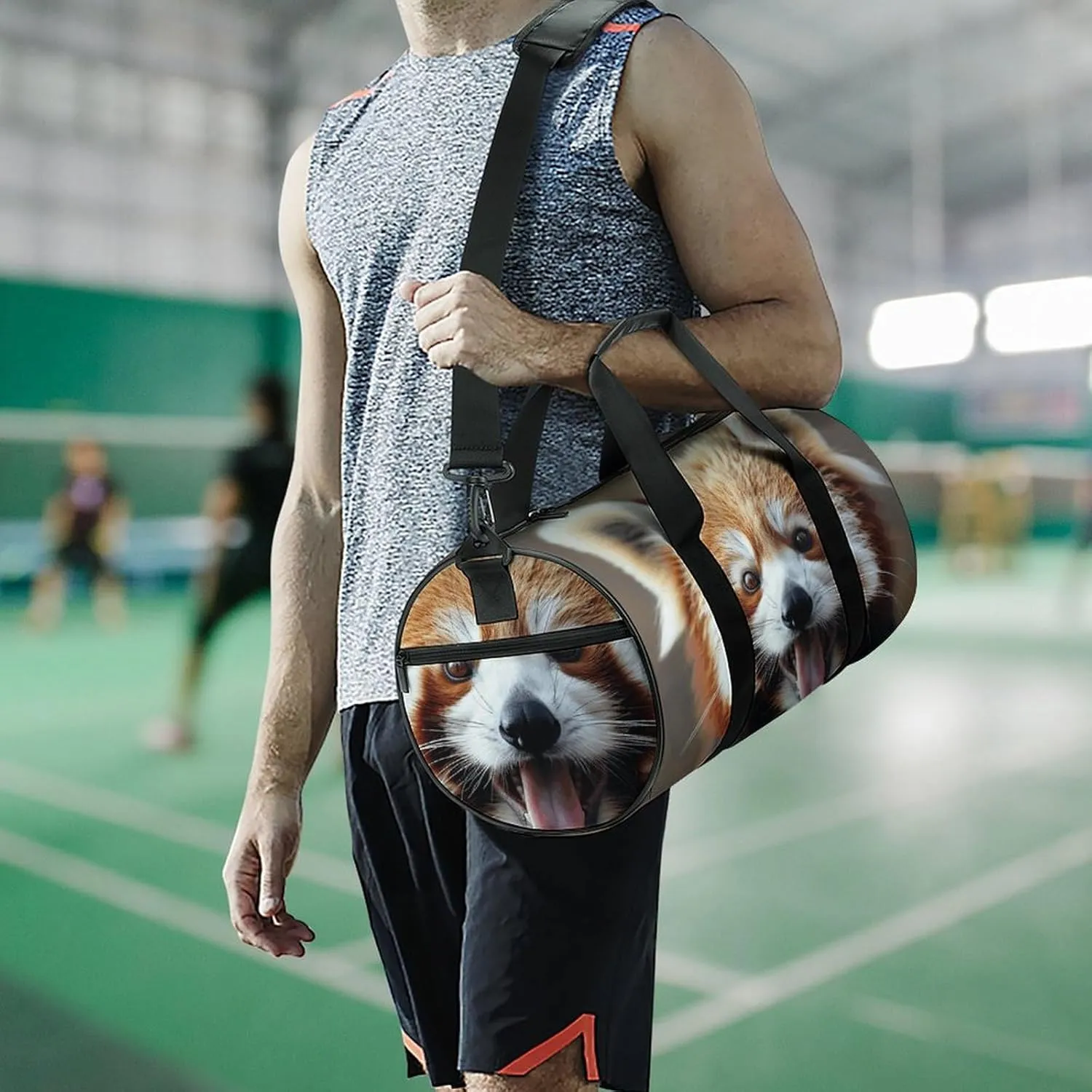 Travel Duffel Bag for Men And Women,Sticking Out Tongue Waterproof Sports Fitness Bag Portable Travel Duffel Bag