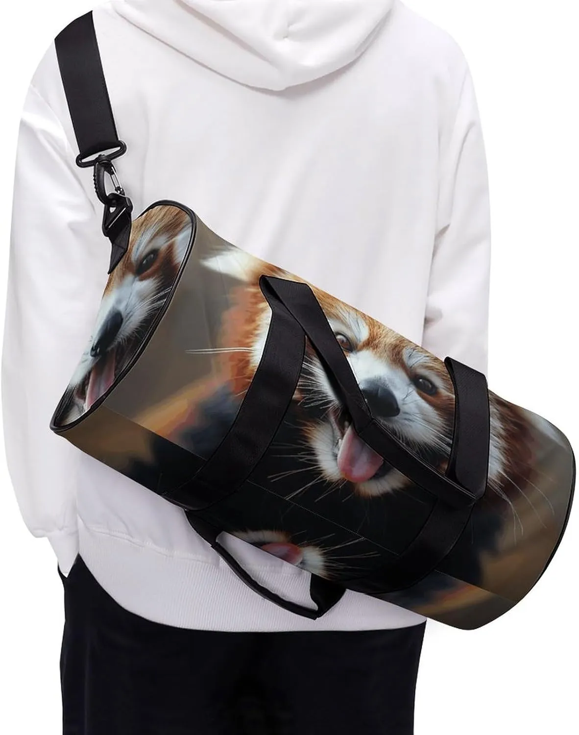 Travel Duffel Bag for Men And Women,Sticking Out Tongue Waterproof Sports Fitness Bag Portable Travel Duffel Bag