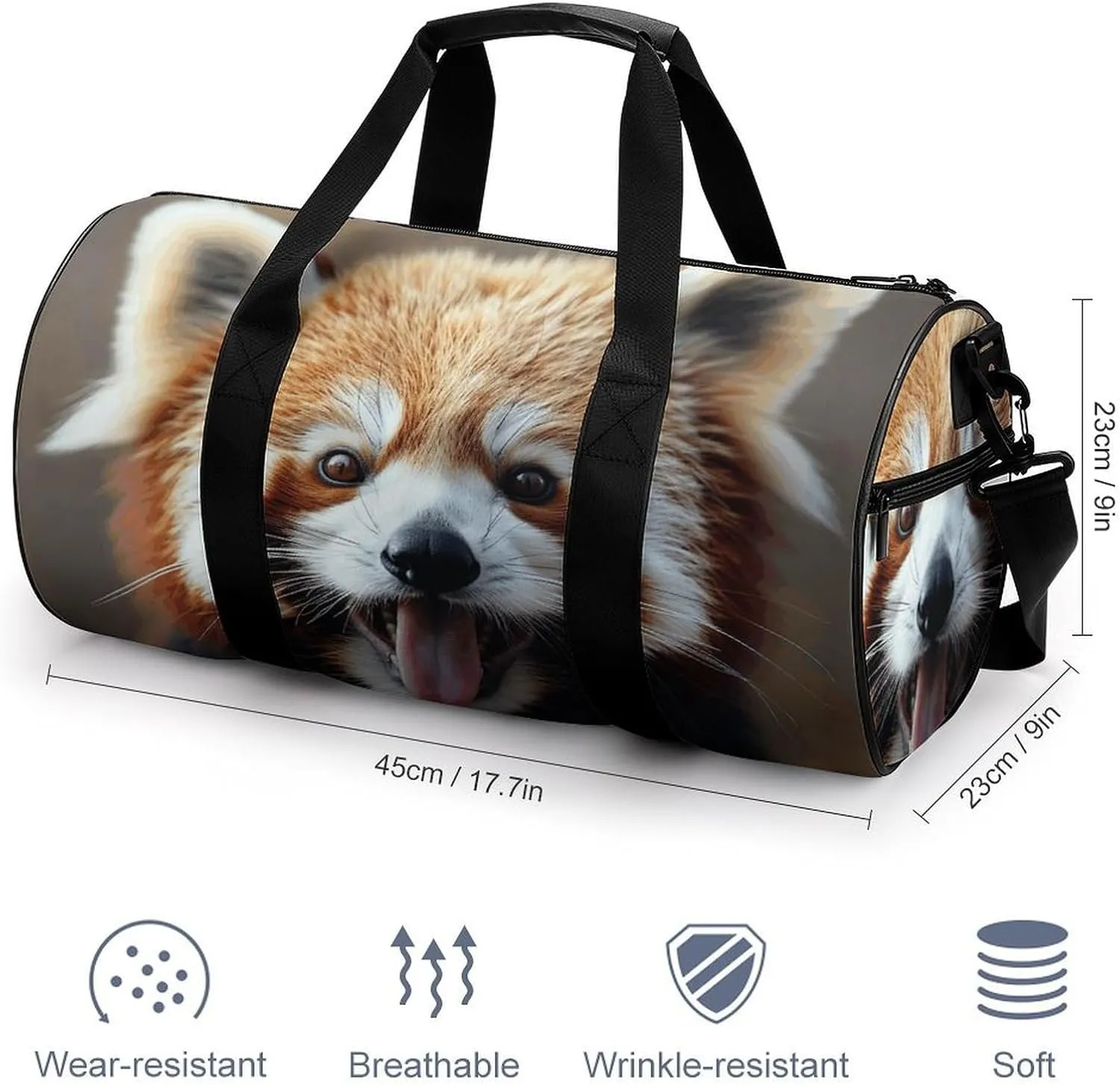 Travel Duffel Bag for Men And Women,Sticking Out Tongue Waterproof Sports Fitness Bag Portable Travel Duffel Bag